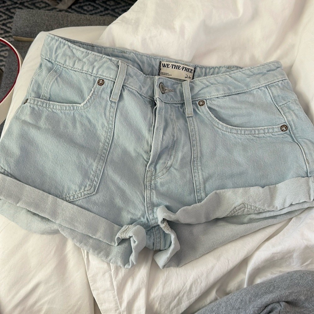Free people blue Jean shorts